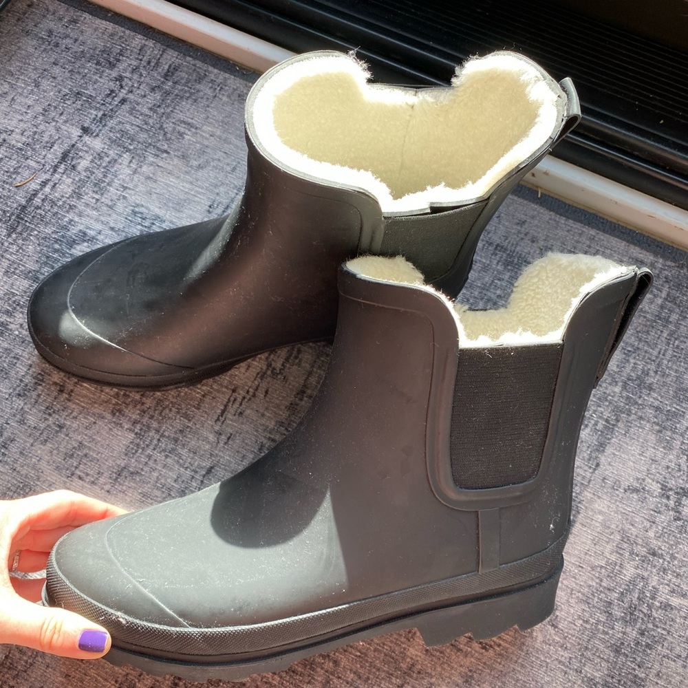 NEW! Jcrew lined rain boots